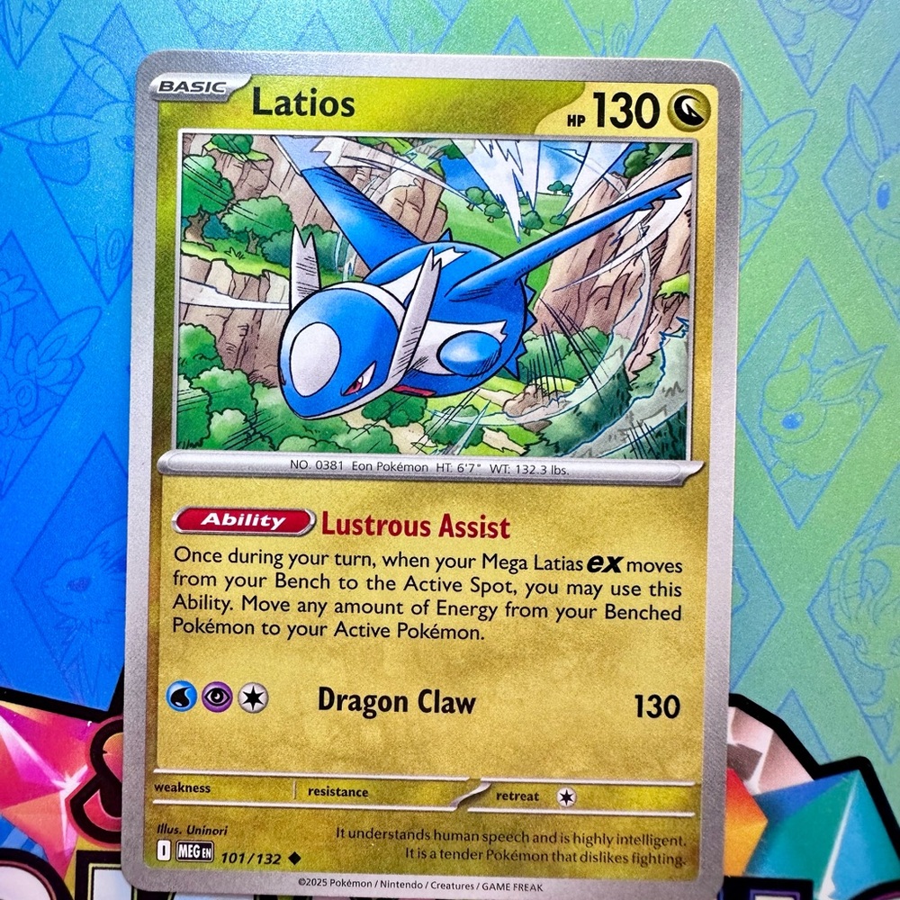 latios (101/132) - uncommon — pokémon: mega evolutions